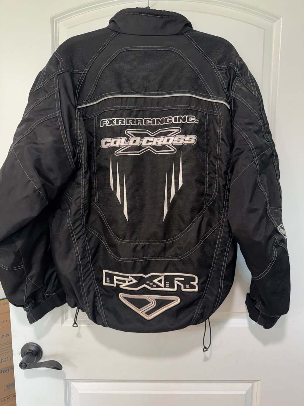 FXR Racing Inc Cold Cross Vintage Snowmobile Jacket Black Grey S